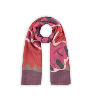 Codello Sjaal Printed Tiger Pink
