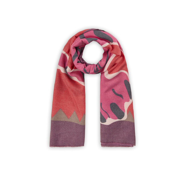 Codello Sjaal Printed Tiger Pink