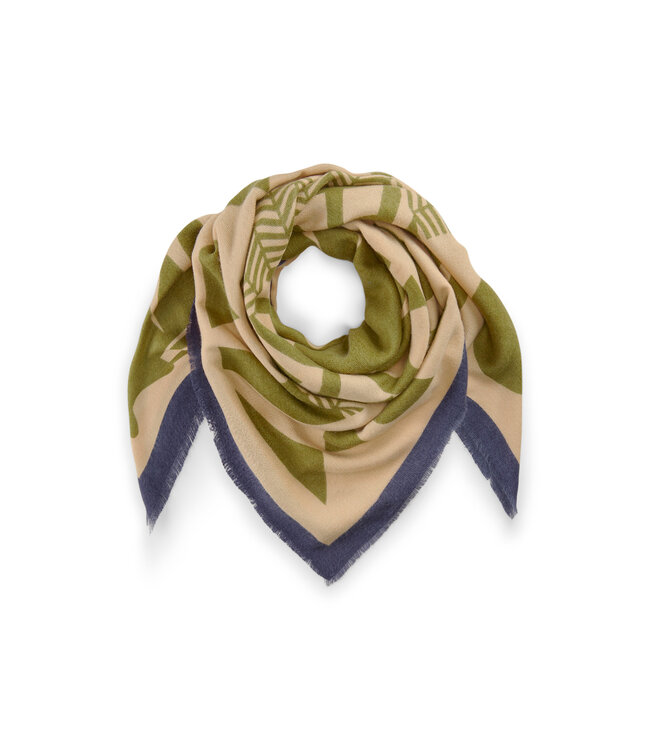 Codello Sjaal Printed Square Horse Beige