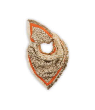 Codello Sjaal Jacquard Triangle Leo Beige