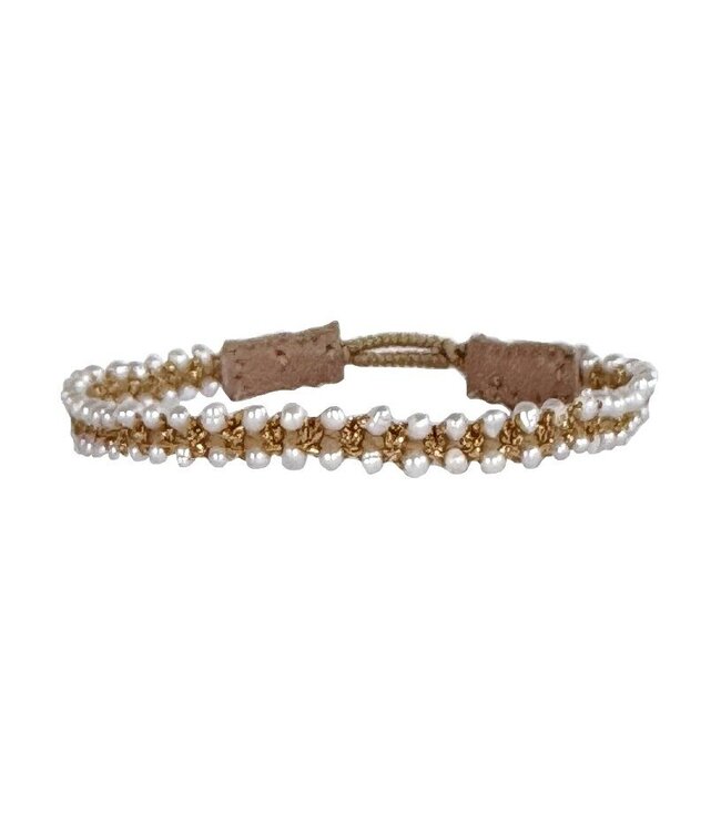 Ibu Jewels Ibu Jewels - Armband Cap Pure Pearls