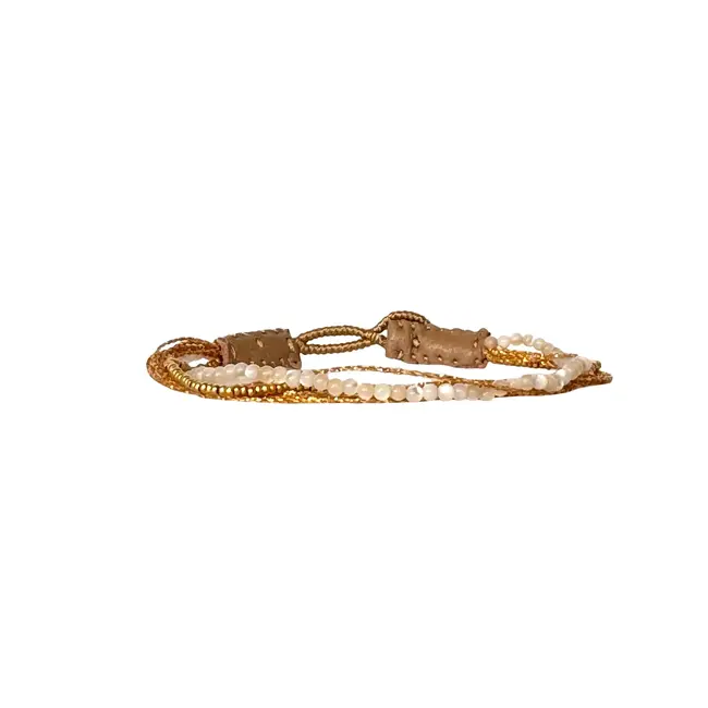 Ibu Jewels Armband Lulu Ash Pearls