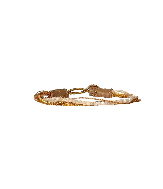 Ibu Jewels Ibu Jewels - Armband Lulu Ash Pearls