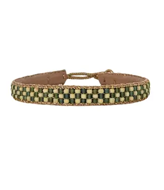 Ibu Jewels Ibu Jewels - Armband Raindrop Bamboo Green
