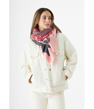Codello Sjaal Printed Square Horse Rose