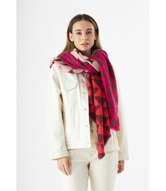 Codello Sjaal Printed Square Graphic Mix Pink