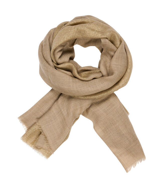 Les Cordes Sjaal LCSCARVES200 Bruin