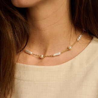 Les Cordes Halsketting Dafo Goud