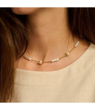 Les Cordes Halsketting Dafo Goud