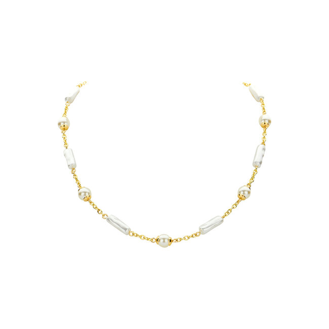 Les Cordes Halsketting Dafo Goud