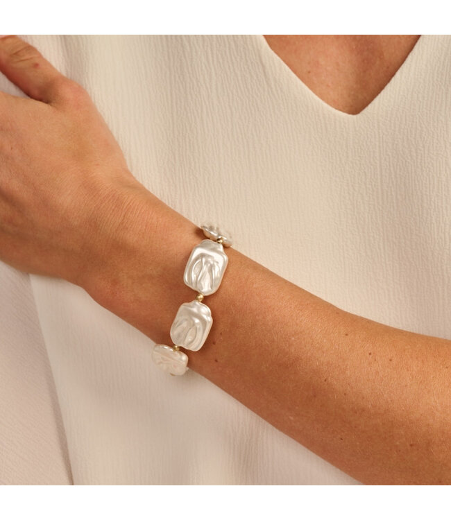 Les Cordes Armband Destan Wit