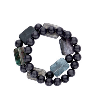 Les Cordes Armband Kesia Zwart