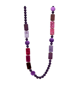 Les Cordes Halsketting Kesia Paars