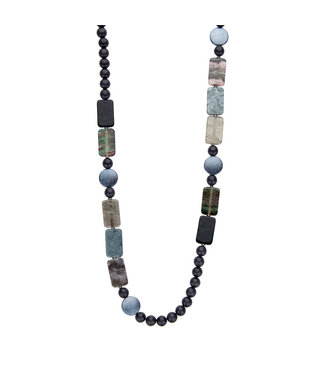 Les Cordes Halsketting Kesia Zwart