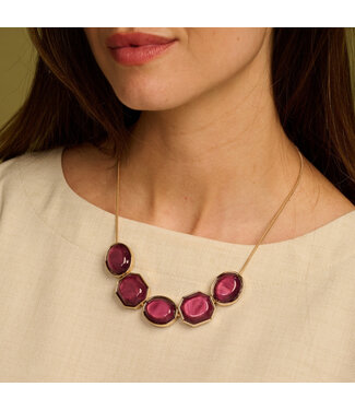 Les Cordes halsketting Kolli Aubergine