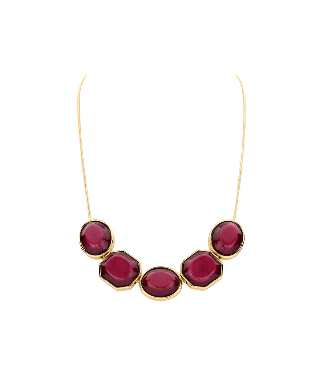 Les Cordes halsketting Kolli Aubergine