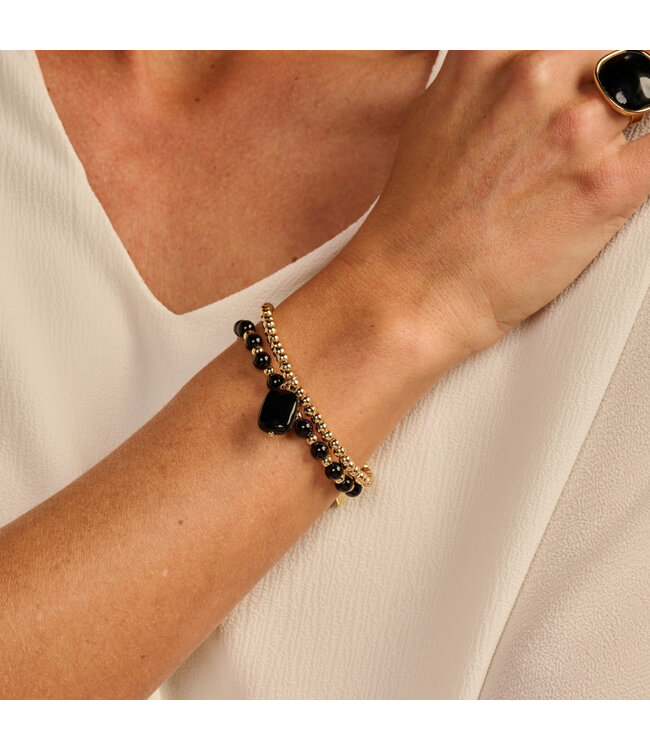 Les Cordes Armband Oda Zwart