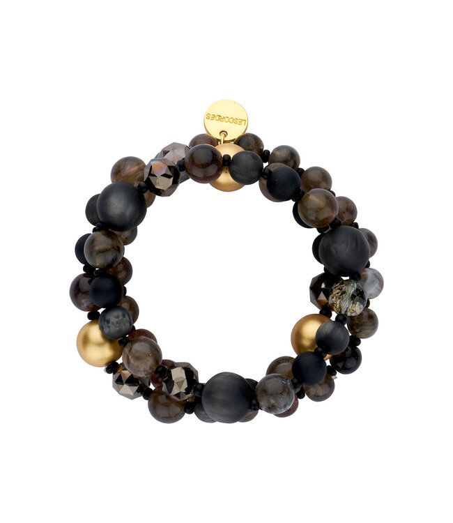 Les Cordes Armband Pan87 Zwart