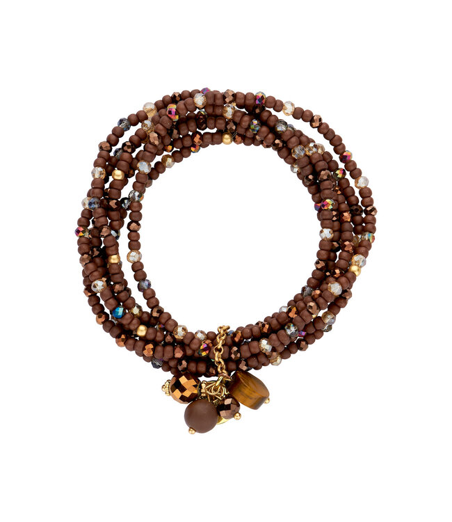Les Cordes Armband Pan88 Bruin