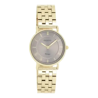 Oozoo Uurwerk Margot Goud/Taupe 28mm