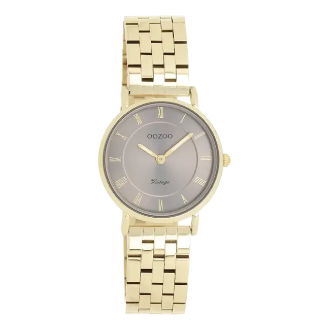 Oozoo Uurwerk Margot Goud/Taupe 28mm