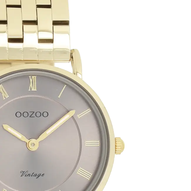 Oozoo Uurwerk Margot Goud/Taupe 28mm