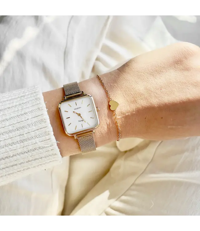 Oozoo Uurwerk Lara Goud 26x26mm