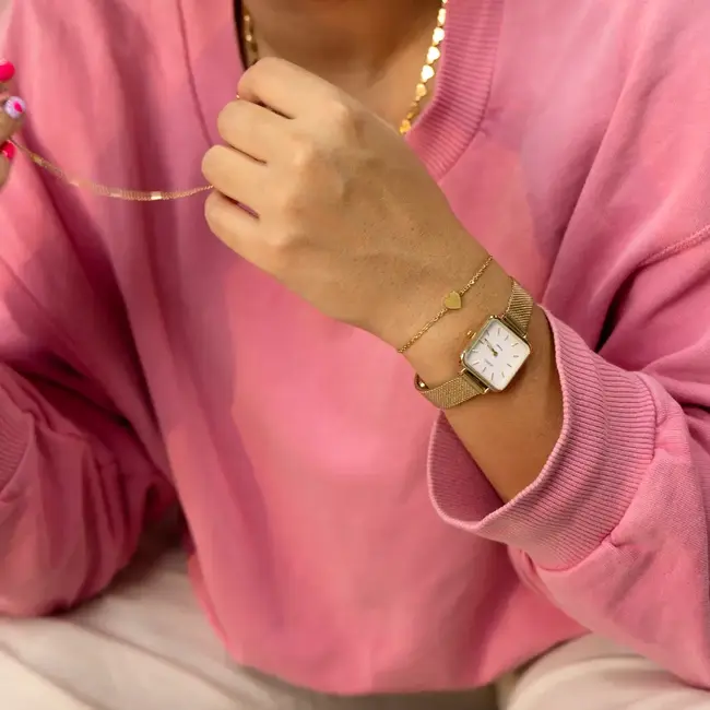 Oozoo Uurwerk Lara Goud 26x26mm