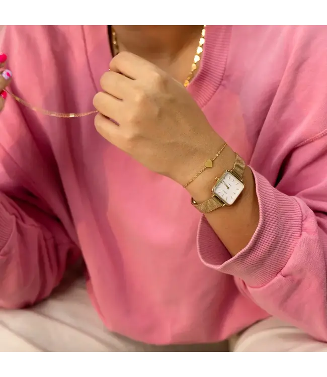 Oozoo Uurwerk Lara Goud 26x26mm