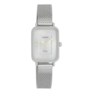 Oozoo Uurwerk Fenne Silver/Grijs 22x30mm