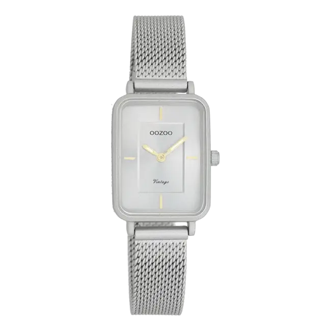 Oozoo Uurwerk Fenne Silver/Grijs 22x30mm