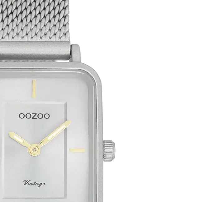 Oozoo Uurwerk Fenne Silver/Grijs 22x30mm