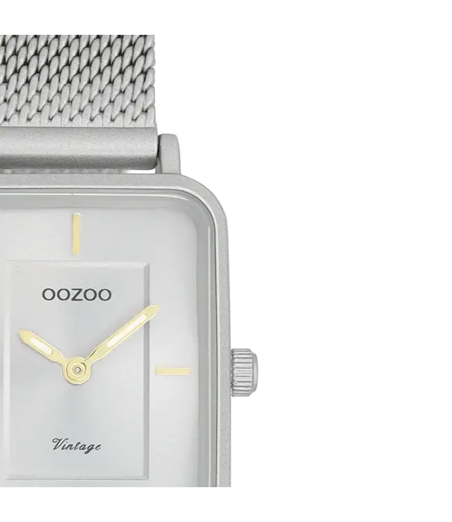 Oozoo Uurwerk Fenne Silver/Grijs 22x30mm