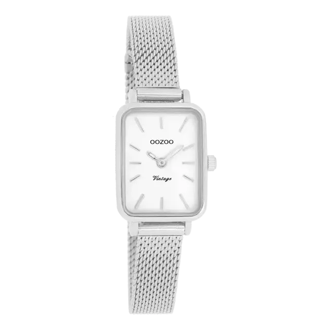 Oozoo Uurwerk Paulien Zilver 26x21mm