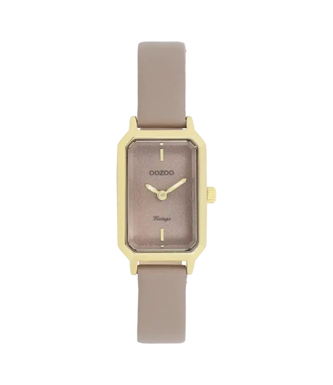 Oozoo Uurwerk Michele Goud/Taupe 22x19mm