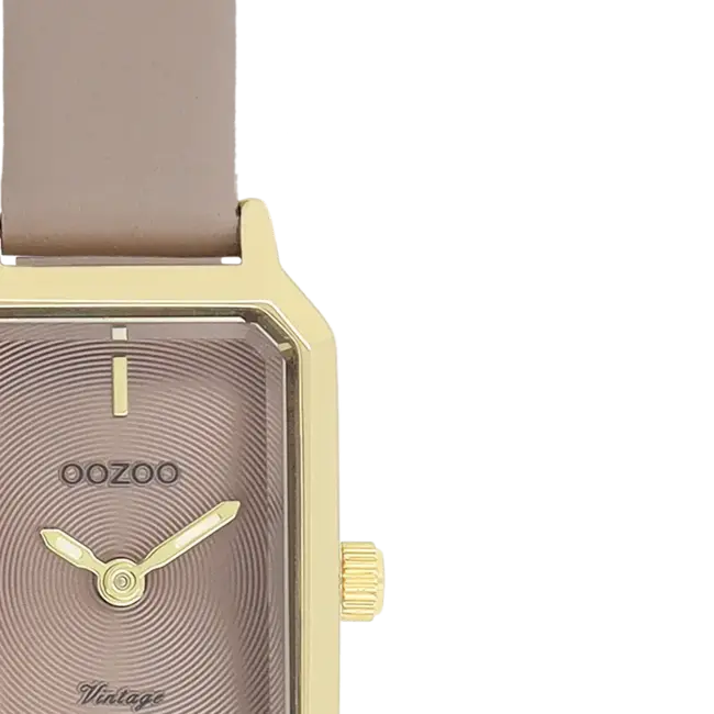 Oozoo Uurwerk Michele Goud/Taupe 22x19mm
