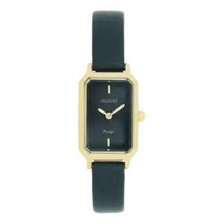 Oozoo Uurwerk Michele Gold/Dark Green 22x19mm