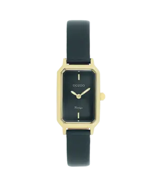 Oozoo Uurwerk Michele Gold/Dark Green 22x19mm