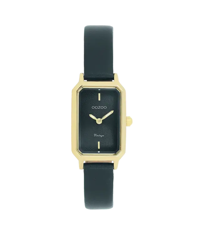 Oozoo Uurwerk Michele Gold/Dark Green 22x19mm