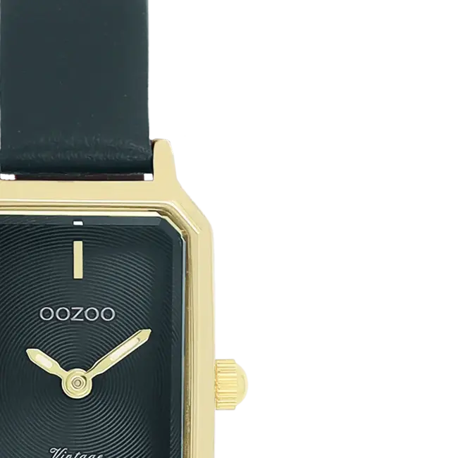 Oozoo Uurwerk Michele Gold/Dark Green 22x19mm