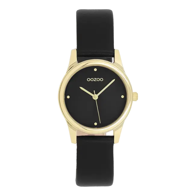 Oozoo Uurwerk Rani Goud/Zwart 28mm
