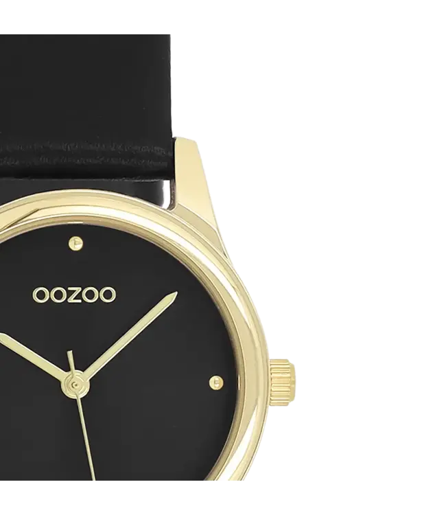 Oozoo Uurwerk Rani Goud/Zwart 28mm