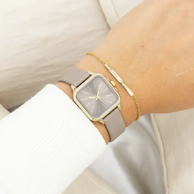 Oozoo Uurwerk Kiara Goud/Taupe 34mm