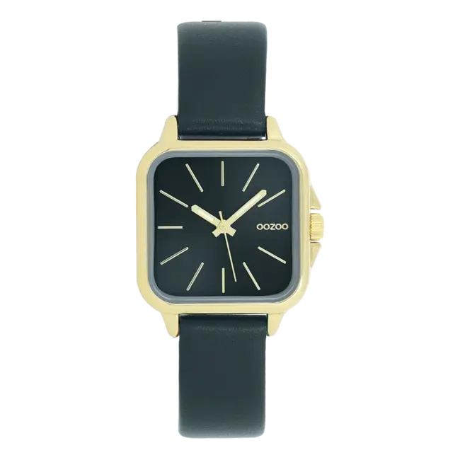 Oozoo Uurwerk Kiara Goud/Donker groen 34mm