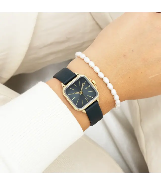 Oozoo Uurwerk Kiara Goud/Donker groen 34mm