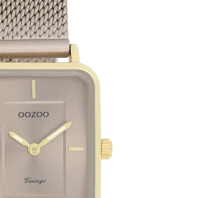 Oozoo Uurwerk Fenne Goud/Taupe 22x30mm