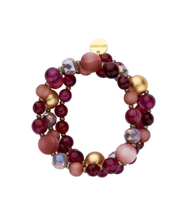 Les Cordes Armband Pan87 Aubergine