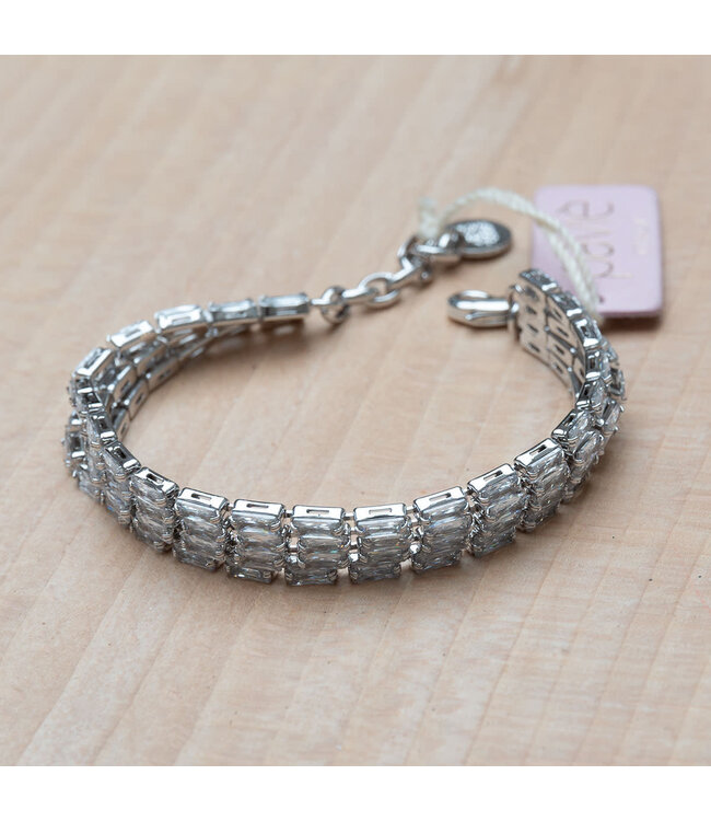 Paviè Armband Brigida Crystal Su Rodio
