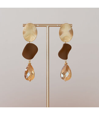 Babazou Oorring Britty Goud/Bruin