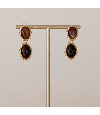 Oorring Amelia Bruin